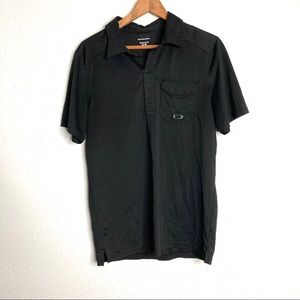 Oakley Black Medium Black Polo Shirt